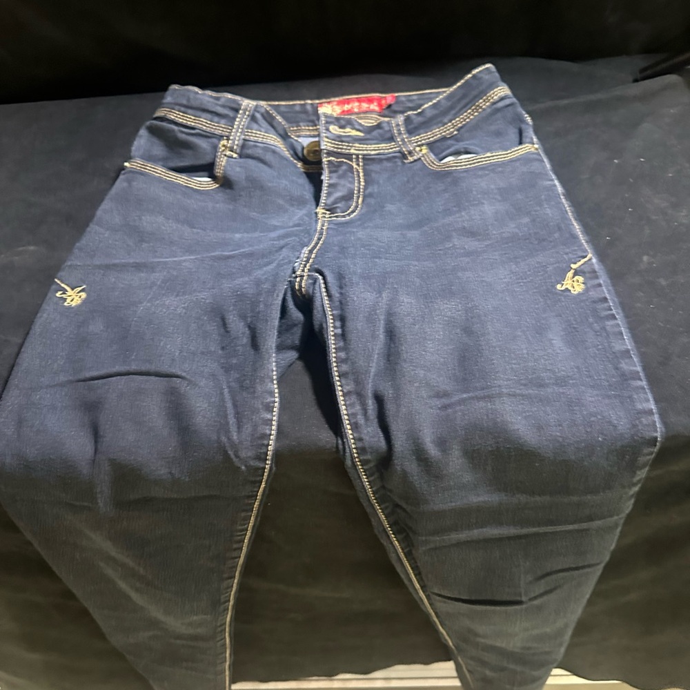 Apple Bottoms Women’s Skinny Jeans - Dark Blue